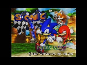Sonic R (Saturn/PC/Gamecube/PS2) 100% Full Playthrough 1080p30