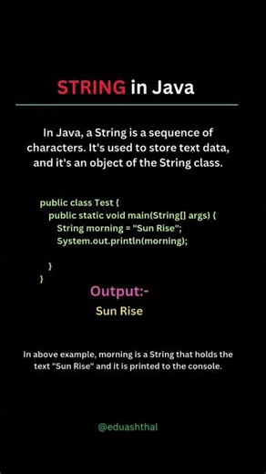 Master Java Strings Fast 🤯 | Coding Shorts #java”
