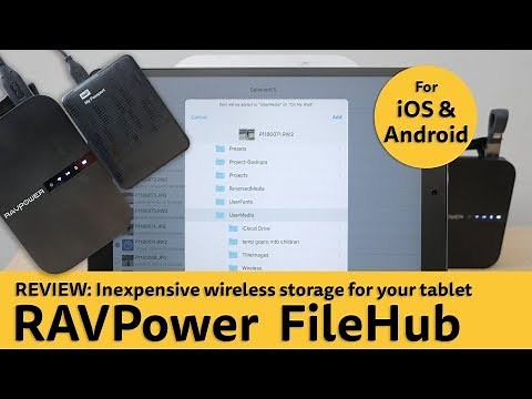 RAVPower FileHub setup and review (2019 model). Wireless storage for your tablet or smartphone