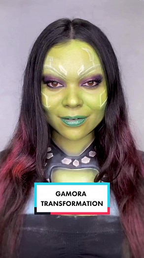 Gamora Makeup Transformation Tutorial