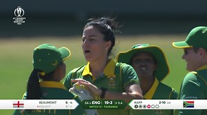 48K views · 1.2K reactions | Marizanne Kapp does it again!  Heather Knight is caught in two minds, and is bowled! | ICC - International Cricket Council | Facebook