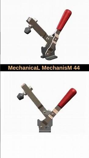 Toggle Press Clamp Magic!🗜️#3ddesign #solidworks #3dcad #mechanism #mechanicaldesign #clamp #cad #3d