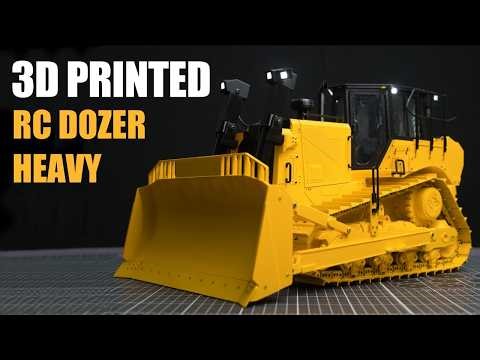 3D Printed Heavy DIY RC Bulldozer