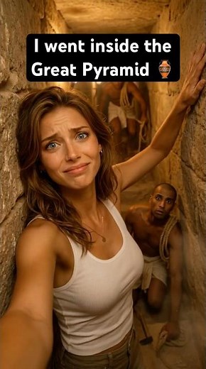Inside the Great Pyramid of Giza in 2560 BC 🏺 #history #ancientegypt #pyramids #mystery #timetravel