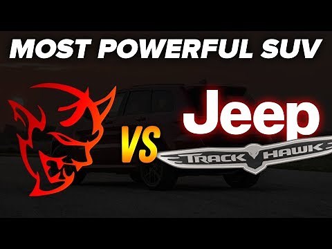 Dodge Demon vs Jeep Trackhawk SRT DRAG RACE! | The Most Powerful SUV | Demonology