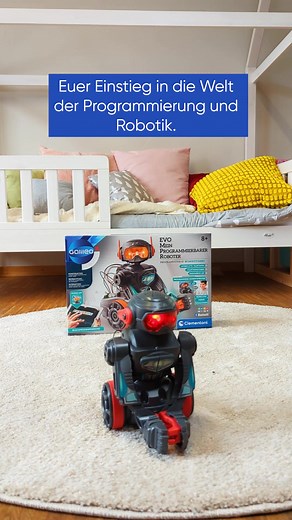 Baut und programmiert mit Galileo „EVO - Mein programmierbarer Roboter“ euren eigenen Roboter! 🤖 Dieses coole Set bringt euren Kindern spielerisch die Welt der Robotik und Programmierung näher – mit beweglichen Armen, LED-Lichtern und einer kreativen App. Spaß und Lernen in einem! 🔥👾 #GalileoRobotics #Roboter #Clementoni | Clementoni