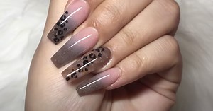 DIY Fall Leopard Print Nails (Easy!)