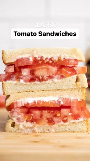 We know know Tomato Sandwiches aren’t revolutionary, but they ARE our favorite, so we had to make them. 😉 Take this as your sign to make some! How do you make YOUR tomato sandwiches? 🍅 #tomatosandwich #tomatoes #summerrecipes #budgetbytes RECIPE 👉 https://www.budgetbytes.com/classic-tomato-sandwiches/ | Budget Bytes