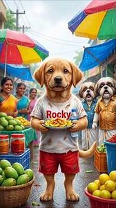 Poor Puppy ROCKY lost Everything in Flood💔#puppytreats#dog