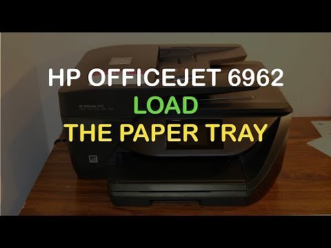 HP OfficeJet 6962 Load The Paper Tray review.