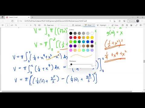 Solids of Revolution: Washer Method - Integral Calculus
