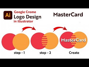 MasterCard Logo Design in Adobe Illustrator | MasterCard Logo Illustration