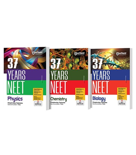 37 Years NEET Previous Year Solved Question Papers (Physics, Chemistry, Biology)