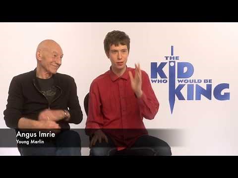 Sir Patrick Stewart and Angus Imrie on Merlin