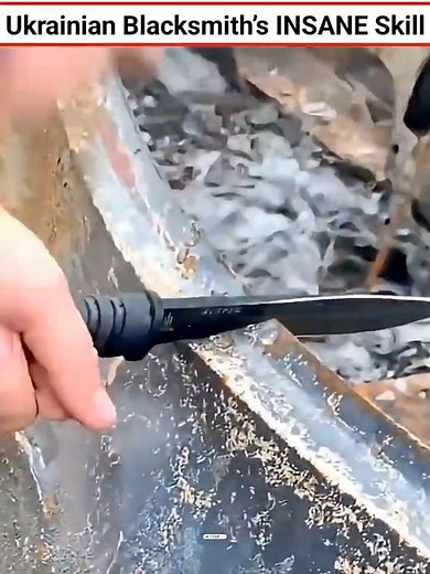 Ukrainian Blacksmith’s INSANE Skill #shorts