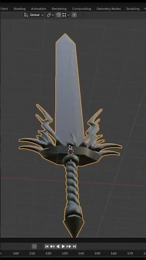 Fire sword in Roblox, Fire sword from blender to Roblox #blender #firesword #roblox #swordinblender