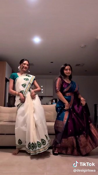 Saree Love: South Indian Desi Girl Dance TikTok Compilation