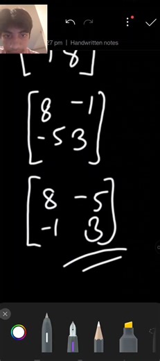 Learn the Adjoint of a Matrix In 20 Seconds #math #jee #matrices #adjoint #study #fypシ #viral #grow