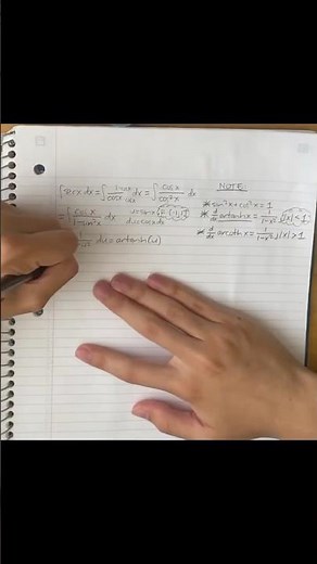 Integral of sec(x), but not with the usual trick… 🤔💭