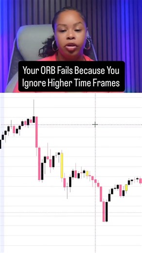 2.2K views · 29 reactions | Most traders force the ORB strategy on the first candle they see. But the strongest ORB entries come from higher time frame structure, not the one-minute noise. When the market opens with clear direction, clean levels, and higher time frame momentum behind it, the breakout actually has follow through. If the higher time frame isn’t aligned, the ORB turns into chop every time. | Bri Hollis | Facebook