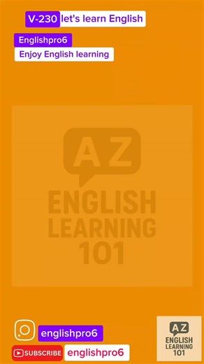 Let's learn English v-230 | Englishlearning101