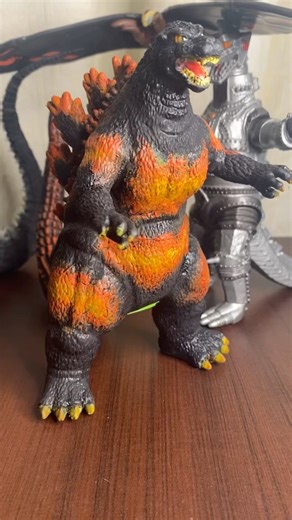 Burning Godzilla 1995 bootleg repintado 👀🔥🦖🦕🐉 #godzilla #kaiju #movie #kingmonster #bandai