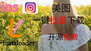 一键批量下载ins照片 | instaloader | 开源免费