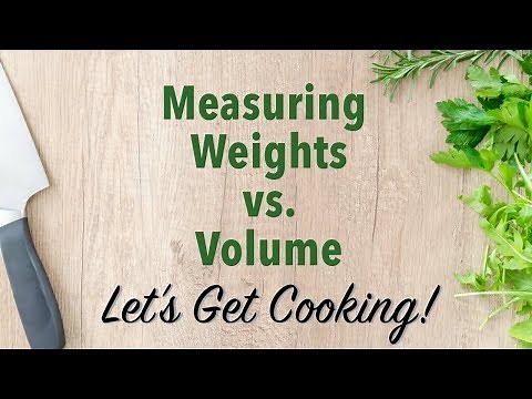 Measuring Weights vs. Volume