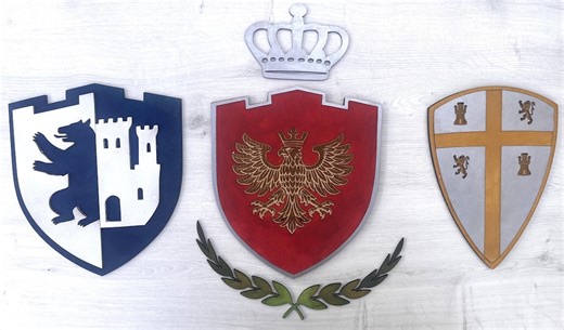 Decorative Medieval Shields | Digital Files for Laser Cutting | MDF Heraldic Shields - Etsy