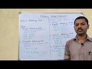 Addressing modes of 8085 micro processor in tamil