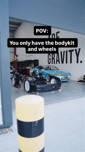 The rest of the car is loading ⏳ The Saxo build almost ready, lots of behind the scenes work and we can’t wait to show you! Do you ever feel like this with your car build? #Bodykit #ProjectCar #CarBuild #Saxo | Gravityshowuk