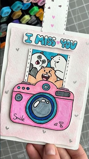 DIY Cute Card for Your Best Friend💕 Full tutorial on my channel 🫶🏻