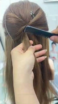 How to Make a Hair Bow 🎀 Easy Half-Up Half-Down Tutorial #Shorts