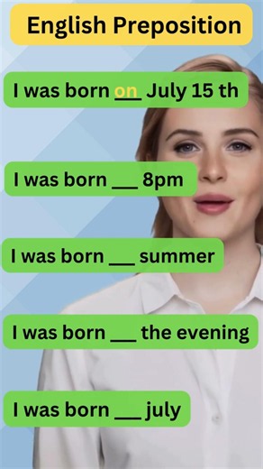 Learn Prepositions with Dates and Times in English #shorts