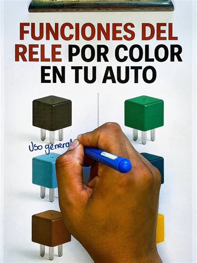 Función de reles automotriz por color ✅🤯 #rele #mecanica #automotriz #motor #mechanic