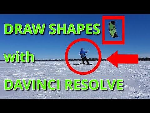 How to draw CIRCLE, RECTANGLE and ARROW shapes with DaVinci Resolve