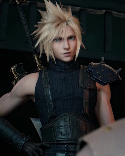 Genderbent Cloud Strife in Final Fantasy 7 Remake
