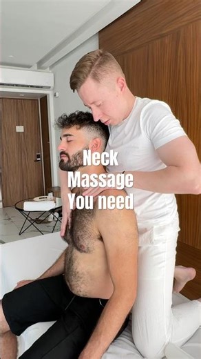 Neck tension relief in 2 minutes #tensionrelease #neckmassage #chestmassage #shouldermassage