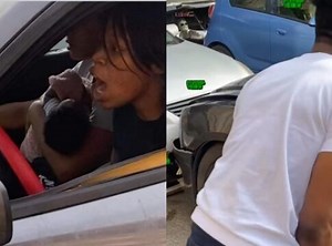 The Whole Situation Is Sad: Dudes Baby Mama's Crash Their Vehicles Into One Another While Newborn Sat In Front Seat During Road Rage Altercation!