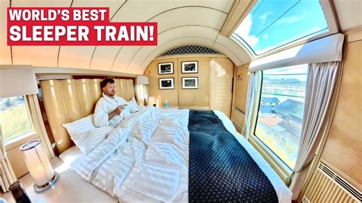 First class on the world’s best sleeper train 🚆 #luxurytravel #trainjourney #twilightexpress | TrekTrendy Travel