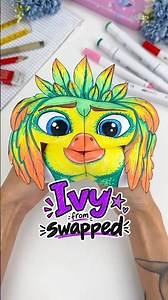 DIY Ivy paper puppet from Swapped | Easy origami #ivy #swapped #paper crafts #diy #diycraft