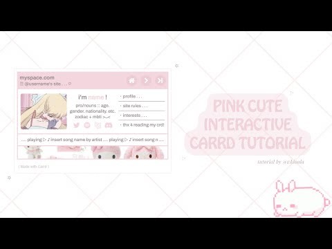 pink cute interactive carrd tutorial! ⁺ © wsnhwa, hanluvrbot