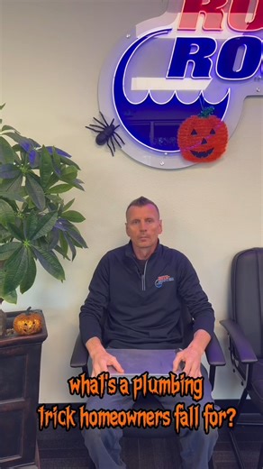 Something spooky’s lurking in your plumbing… 👻💧 Vlad’s here with a homeowner “trick” that’s scarier than it sounds—and the real treat that keeps your pipes running smoothly! 🛠️🎃 | Roto-Rooter