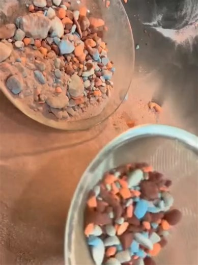 Baking Soda Pebbles Crushing ASMR - Relaxing Sounds