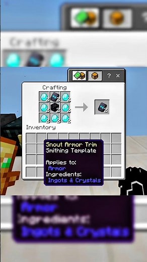 how to duplicate snout armor trim in minecraft
