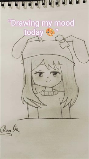 “Drawing my mood today 🎨” #artwork #sketch #sketchbook #animeartist