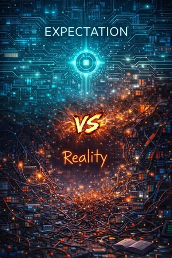 Expectation vs Reality: The AI Workday You Never See ✨🤡