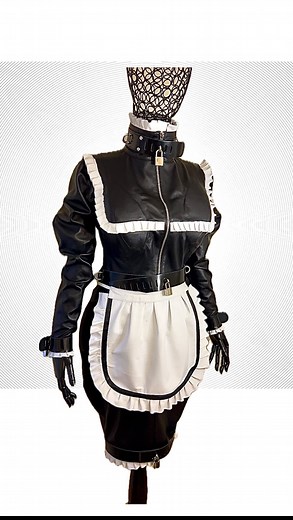 @corfactpro on Instagram: "Vinyl maid dress"