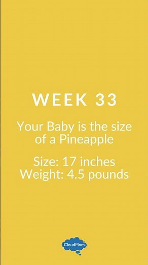 Baby's Size and Length: 33 Weeks Pregnant