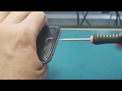How to open a striped screw in the bottom of any iPhone. The correct method.